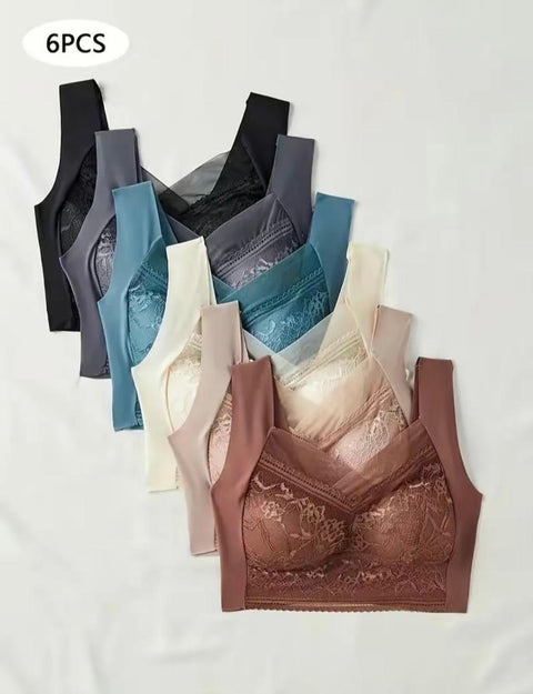 . Ultra-Soft Ice Silk Everyday Bra – Full Coverage Push-Up Style