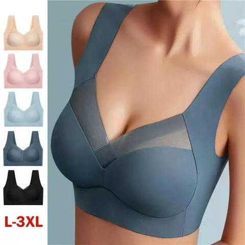 Seamless Push-Up Wireless Comfort Bra (Front Mesh Design)